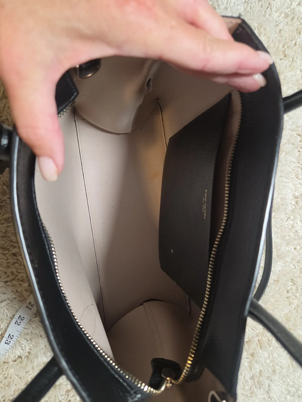 kate Spade Black Leather Satchel